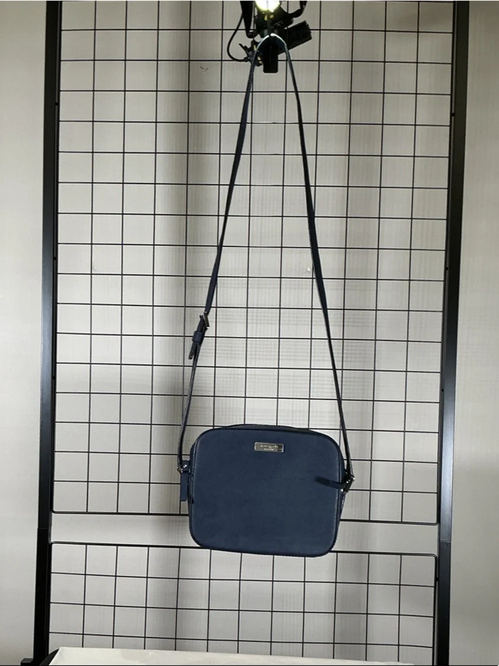 Kate Spade New York Navy Saffiano Leather Crossbody Purse